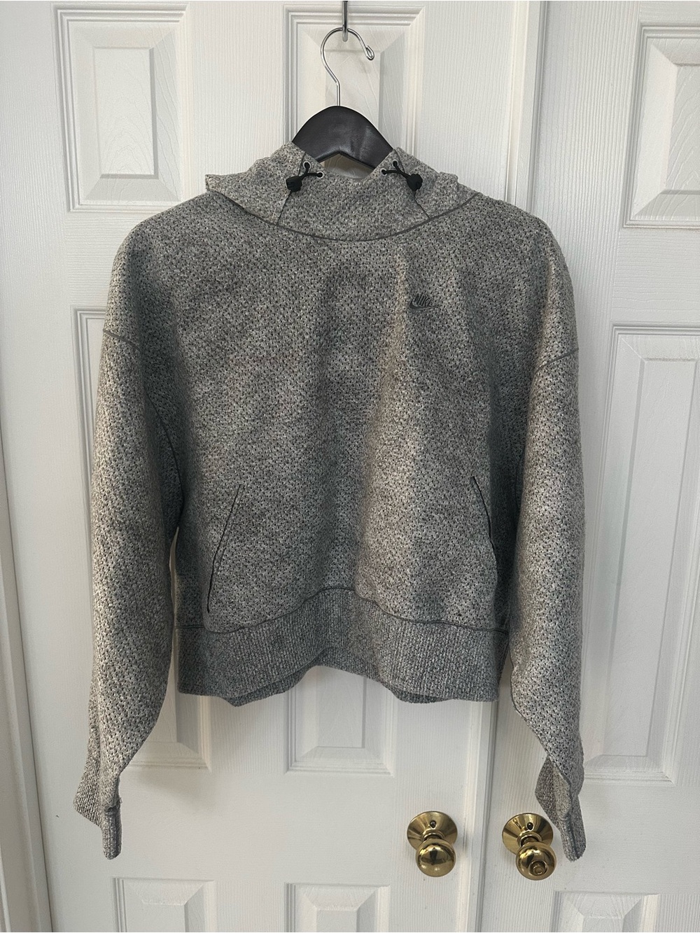 New Nike Women's Gray Crewneck Pullover Sweater